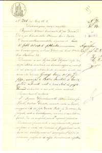 Documento originale, autentico 1908 VICOBELLIGNANO Atto Maddalena CAVALMORETTI sulla propria pizzicheria 1