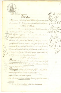 Documento originale, autentico 1906 CAMPEGINE RE Prestito di Luigia SERINI a Luigi CHIZZONI Manoscritto 1