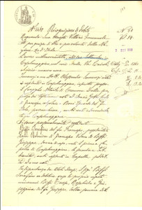 Documento originale, autentico 1908 CAPELLA CR Ricognizione di debito per Serafino BIFFI Manoscritto 1
