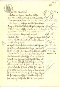 Documento originale, autentico 1904 CASALMAGGIORE Quietanza pro eredi di Pellegrino VITALIANI Manoscritto 1