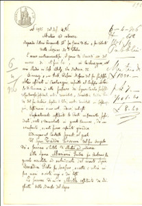 Documento originale, autentico 1906 CASALMAGGIORE CR Contratto mutuo tra Giovanni TADDEI e Giulia MARINONI 1