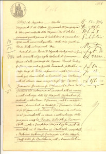 Documento originale, autentico 1904 CREMONA Prestito di Giovanni GUARNERI ad Antonio PASTORINI e Adele RAFFI 1