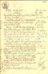 Documento originale, autentico 1904 CASALMAGGIORE Maria Luigia COMANI vende casa e terreno ad Annita FORNARI 1