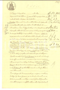 Documento originale, autentico 1904 GUSSOLA CR Prestito di Clementina RIVELLI a Giovanni BOSIO Manoscritto 1