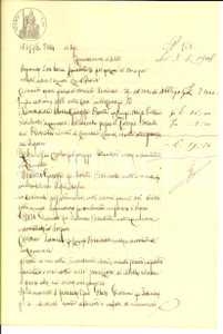 Documento originale, autentico 1908 SOSPIRO CR Giovanni GHISI si riconosce debitore dei fratelli SACCHI 1
