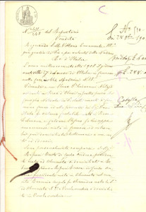 Documento originale, autentico 1908 ROBECCO D OGLIO CR Oreste RIPARI vende parte campo alla sorella Teresa 1