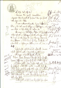 Documento originale, autentico 1904 VILLANOVA CR Domenico e Francesco LEONI cedono casa al fratello Erasmo 1