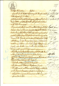 Documento originale, autentico 1880 CA  DE SORESINI CR Giulio PAGLIARINI vende terra a Carlo DEMICHELI 1