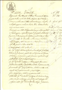 Documento originale, autentico 1908 CASALBELLOTTO CR Caterina GOZZI vende casa a Giuseppina CANTARELLI 1