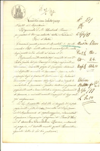 Documento originale, autentico 1897 SCANDOLARA RAVARA Fratelli MAZZOTTI vendono casa ai fratelli ROSANI 1