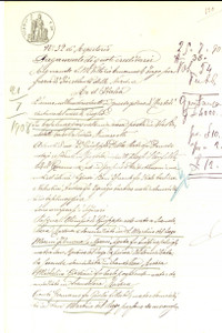 Documento originale, autentico 1908 SAN MARTINO DEL LAGO Argia MORENI paga quote ereditarie alle sorelle 1