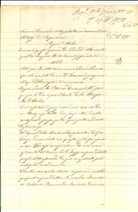 Documento originale, autentico 1863 CREMONA Bernardo BIANCHI rinuncia a una procura Manoscritto 1