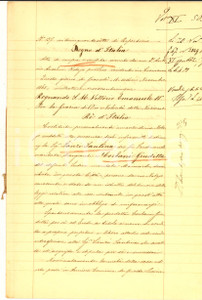 Documento originale, autentico 1865 ANNICCO CR Giuditta CORBANI vende porzione di casa a Santina LANZI 1