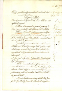 Documento originale, autentico 1865 CREMONA Quietanza Camillo RUBERTI al fisico Leopoldo BENETTI Manoscritto 1