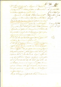 Documento originale, autentico 1865 CREMONA Quietanza donna Clara CAVALCABO  a Bartolomeo e Giacomo BOCCI 1