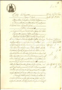 Documento originale, autentico 1872 CREMONA Diritto abitazione per Antonietta ROBOLOTTI su casa via Confetteria 1