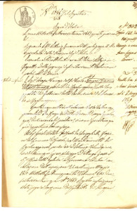 Documento originale, autentico 1869 CASALMAGGIORE CR Quietanza parrocchia SAN LEONARDO a Natale CERIOLI 1