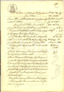Documento originale, autentico 1869 TORRICELLA DEL PIZZO Carlo ROSANI vende ad Ambrogio BOLSI casa con orti 1