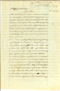 Documento originale, autentico 1863 CREMONA Quietanza di Marianna CATELLA a Teresa BRIGATI per saldo debito 1