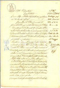 Documento originale, autentico 1869 CALVATONE Quietanza famiglia DEMICHELI a Serafino MALINVERNO per debito 1