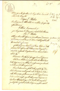 Documento originale, autentico 1869 ISOLA DOVARESE CR Quietanza di Rachele RAVARINO pro famiglia BOMBECCARI 1