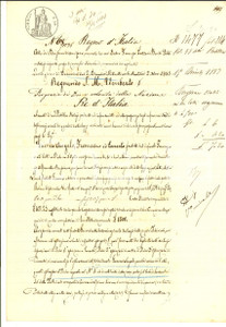 Documento originale, autentico 1883 ROBECCO D OGLIO Divisione stabili tra Angelo, Francesco ed Ernesto GUERRA 1
