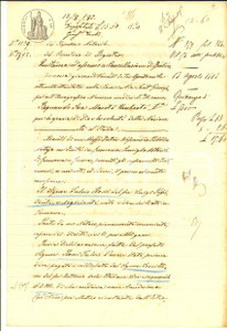 Documento originale, autentico 1883 CREMONA Quietanza negoziante Fulvio ROSSI a Eliseo FROSI Manoscritto 1