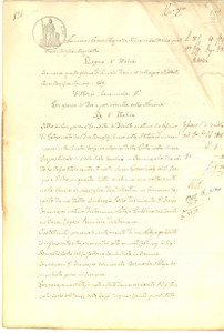 Documento originale, autentico 1869 CREMONA Compravendita patronato chiese S. MICHELE  SS. GIORGIO e PIETRO 1