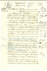 Documento originale, autentico 1883 SAN LORENZO AROLDO Maria ALBERTONI vende casa con orto a Ernesto SERAFINI 1