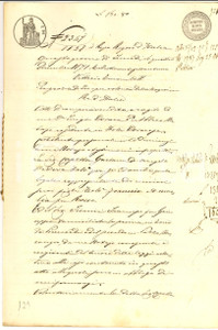Documento originale, autentico 1871 CA  DE  CAGGI CR Gaetana COPETTA vende campo MASTAGLIO a Francesco FIORINI 1