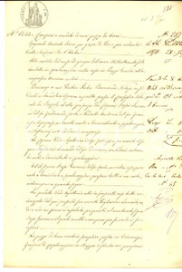 Documento originale, autentico 1878 VICINANZA CR Apollonia VIDA vende terra aratoria a Giovanni ROSA 1