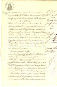 Documento originale, autentico 1904 SAN MARTINO DEL LAGO Conti BIANDRA  DI REAGLIE vendono il campo BREDA 1