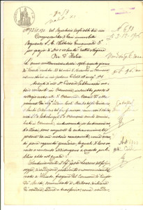 Documento originale, autentico 1906 GABBIONETA CR Lazzaro FOSSA vende campo GERRE a Edoardo GANTNER 1