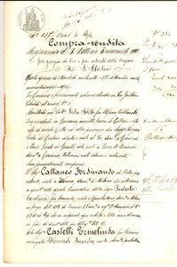 Documento originale, autentico 1905 CASALBUTTANO CR Ferdinando CATTANEO vende casa a Ermelinda CASTELLI 1