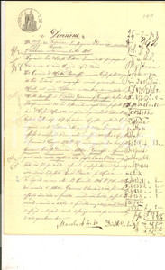 Documento originale, autentico 1908 MOTTA BALUFFI CR Divisione ereditaria tra figli di Pietro GEREVINI 20 pp. 1