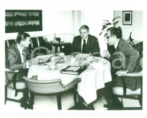 Fotografia d epoca originale 1979 WASHINGTON USA Zbigniew BRZEZINSKI e Cyrus VANCE a pranzo Fotografia 1