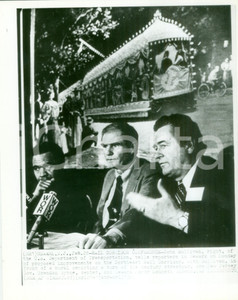 Fotografia d epoca originale 1980 NEWARK John SULLIVAN annuncia migliormaneti NORTHEAST RAIL CORRIDOR Foto 1