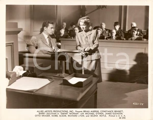 Fotografia d epoca originale 1948 SMART WOMAN Constance BENNETT interroga teste Regia Edward A. BLATT Foto 1