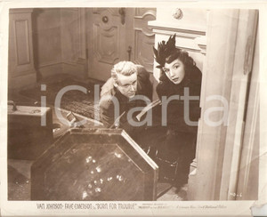 Fotografia d epoca originale 1942 BORN FOR TROUBLE Sparatoria Van JOHNSON Ruth FORD Foto DANNEGGIATA 1