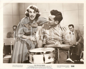Fotografia d epoca originale 1953 STARS ARE SINGING Rosemary CLOONEY con batterista Regia Norman TAUROG Foto 1