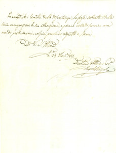 Autografo originale 1821 FIRENZE Medico Angelo NESPOLI Lettera AUTOGRAFA MUTILA 1