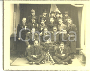 Fotografia d epoca originale 1940 LE TEIL ARDECHE, FRANCE Un goliardico raduno Foto SOUBEYRAN 17x14 1