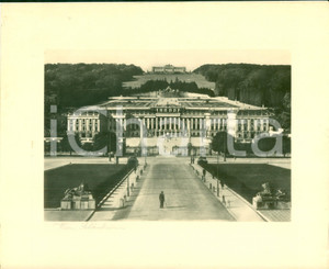 Fotografia d epoca originale 1960 ca WIEN AUSTRIA Scorcio prospettico Castello di SCHONBRUNN Foto seriale 1