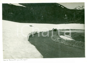 Fotografia d epoca originale 1927 BAREGES F In moto sul sentiero verso il Colle TOURMALET Fotografia 1
