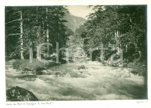 Fotografia d epoca originale 1960 ca CAUTERETS F Scorcio del Pont D ESPAGNE Fotografia seriale 1
