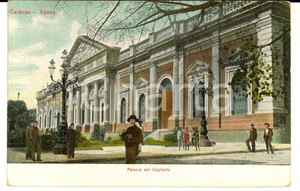 Cartolina originale da collezione 1905 ca CARACAS VENEZUELA Palacio del capitolio Cartolina ILLUSTRATA ANIMATA 1