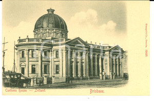 Cartolina originale da collezione 1900 ca BRISBANE AUSTRALIA Customs House VINTAGE postcard 1