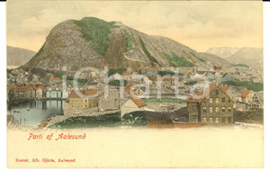 Cartolina originale da collezione 1900 ca ALESUND NORGE  Veduta panoramica Cartolina postale FP NV 1