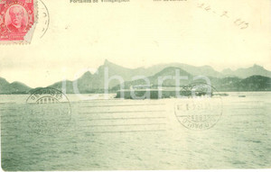 Cartolina originale da collezione 1913 RIO DE JANEIRO BRASILE Fortaleza de VILLEGAIGNON Cartolina postale FP VG 1