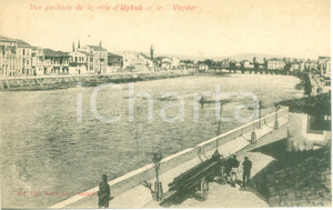 Cartolina originale da collezione 1900 ca USKUB / SKOPJE Veduta parziale del VARDAR Cartolina postale FP NV 1
